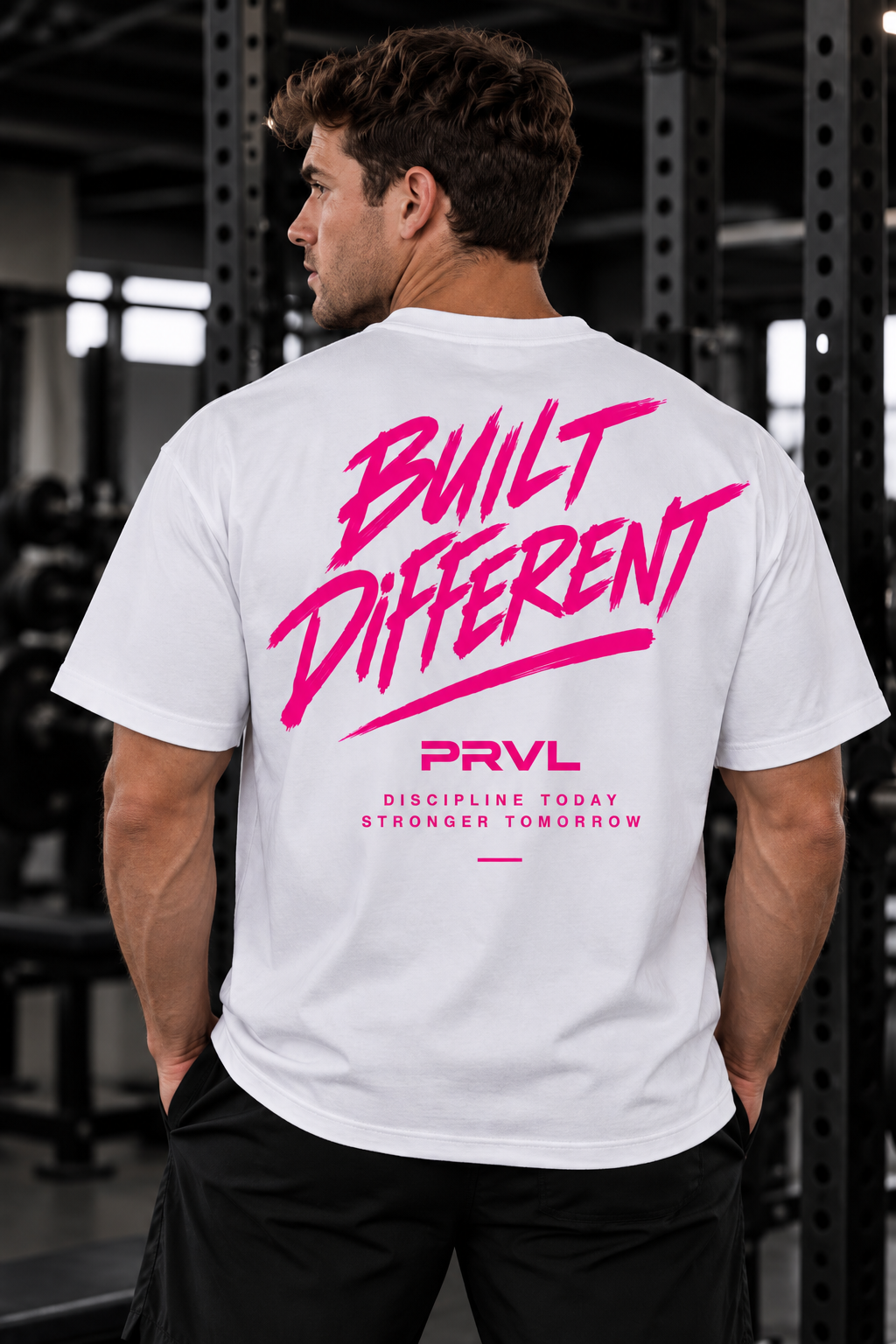 PRVL BUILT DIFFERENT T-Shirt Pink