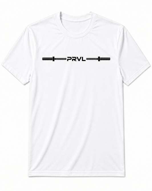 PRVL BARBELL T-Shirt - White