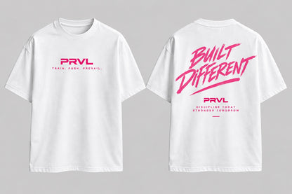 PRVL BUILT DIFFERENT T-Shirt Pink