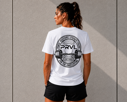 PRVL BARBELL T-Shirt - White